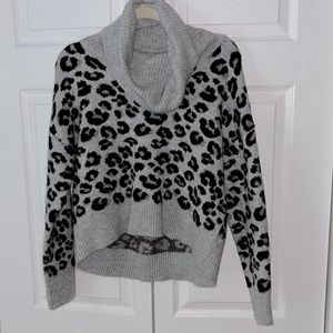 Cheetah print sweater